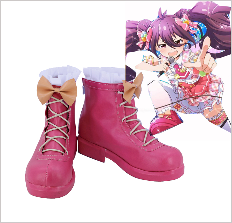 コスプレ靴ブーツ バトルガール ハイスクール 粒咲杏子 cosplay 変装 仮装 豪華/華麗/高品質/サイズオーダー